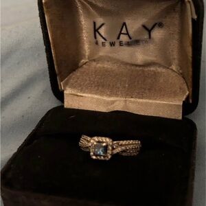 Blue Diamondnd engagement ring or just a diamond